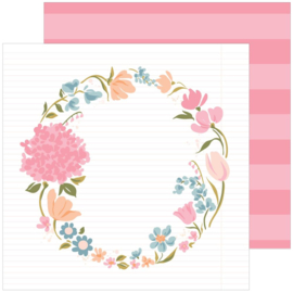 Pinkfresh Lovely Blooms Double-Sided Cardstock 12"X12" Be Present  