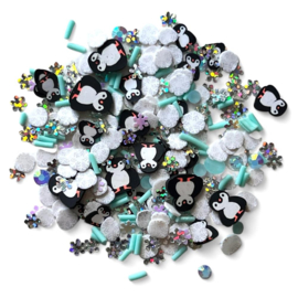 Buttons Galore Sprinkletz Embellishments 12g Frosty Flippers  