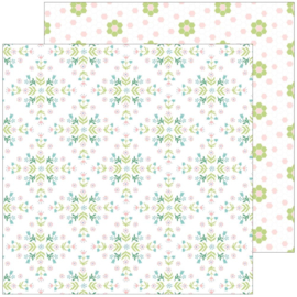 PinkFresh Happy Blooms Double-Sided Cardstock 12"X12" Together 