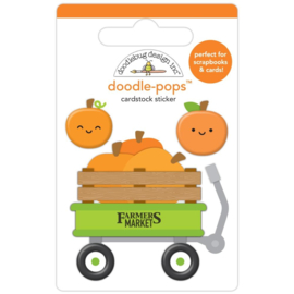 Doodlebug Doodle-Pops 3D Stickers Pumpkin Patch  