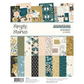Simple Stories Double-Sided Paper Pad 6"X8" 24/Pkg Remember