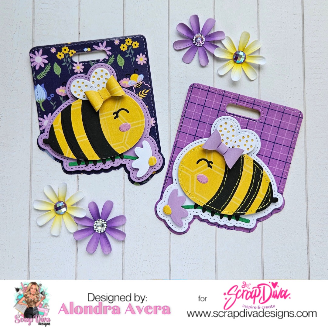 Scrapdiva Bee Bag topper