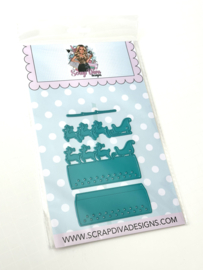 Scrapdiva Christmas Bag Topper  