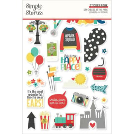 Simple Stories Sticker Book 12/Sheets Say Cheese At The Park, 414/Pkg  