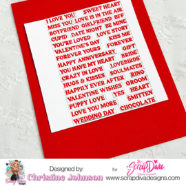 Scrapdiva Valentine Stamp and Die set