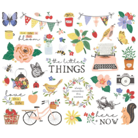 Simple Stories The Little Things Bits & Pieces Die-Cuts 45/Pkg  