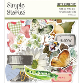 Simple Vintage Spring Garden Bits & Pieces Die-Cuts 47/Pkg 