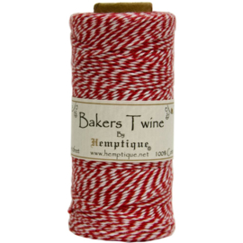 Hemptique Cotton Baker's Twine Spool 2-Ply 410' Red