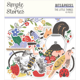 Simple Stories The Little Things Bits & Pieces Die-Cuts 45/Pkg  