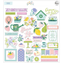 PinkFresh Cardstock Die-Cuts Happy Blooms 