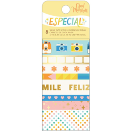 Obed Marshall Especial Washi Tape 8/Pkg W/Gold Foil Accents