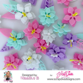 Scrapdiva Amaryllis Flower Set  
