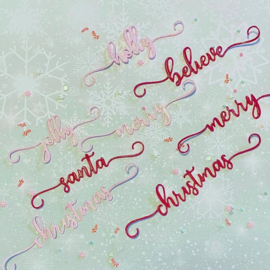 Scrapdiva Christmas Script Words