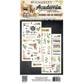 49 And Market Academia Rub-On Transfer Set Academia  