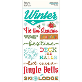 Simple Stories Snow Pine Lodge Stickers Foam  