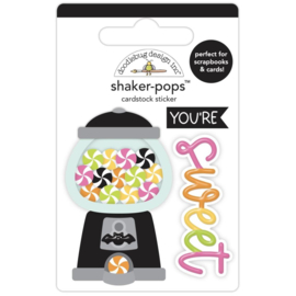 Doodlebug Shaker-Pops 3D Sticker Spooky Sweet, Hey Pumpkin  