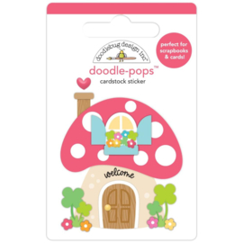Doodlebug Doodle-Pops 3D Stickers Gnome Sweet Home