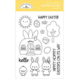 Doodlebug Clear Doodle Stamps Bunny Hop PREORDER
