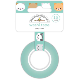 Doodlebug Washi Tape 15mmX12yd Pretty Kitties