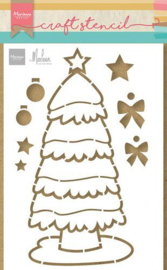 Marianne D Craft Stencil - Kerstboom van Marleen PS8133 A5
