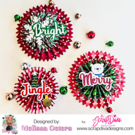Scrapdiva  Christmas Rosette  