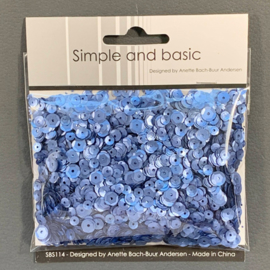 Simple and Basic Pale Blue Sequin Mix (SBS114)