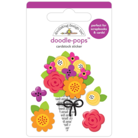 Doodlebug Doodle-Pops 3D Stickers Fall Bunch 