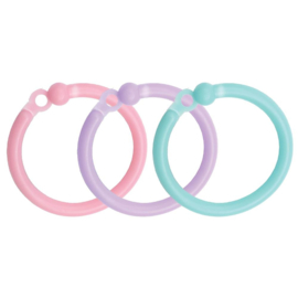 We R Memory Keepers Cinch Plastic Loop Binding 24/Pkg Pink, Lilac & Blue