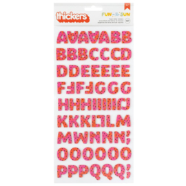 Pebbles Fun In The Sun Thickers Stickers 137/Pkg Foam Alpha