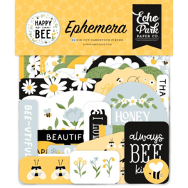 Echo Park Cardstock Ephemera Icons, Happy As Can Bee