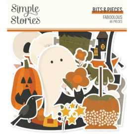 Simple Stories FaBOOlous Bits & Pieces Die-Cuts 46/Pkg  