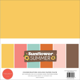 Carta Bella Solids Collection Kit 12"X12" Sunflower Summer, 6 Colors