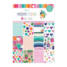Shimelle Reasons To Smile Paper Pad 6"X8" 36 Sheets PREORDER