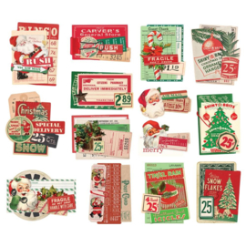 Simple Vintage Dear Santa Bits & Pieces Die-Cuts 14/Pkg Layered  