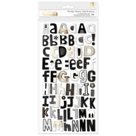 Vicki Boutin Print Shop Thickers Stickers 158/Pkg Alpha/Chipboard, W/Gold Foil  