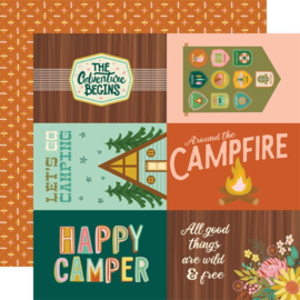 Simple Stories Trail Mix Double-Sided Cardstock 12"X12" 4x6 Elements 