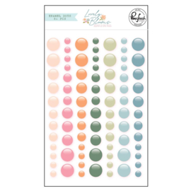 Pinkfresh Enamel Dot Stickers 84/Pkg Lovely Blooms 