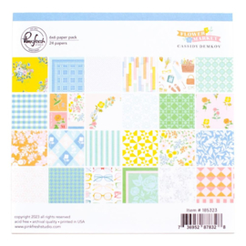 PinkFresh Studio Double-Sided Paper Pack 6"X6" 24/Pkg Flower Market