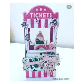 Scrapdiva 3D Ticket Booth Gift Box 