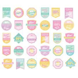 Simple Stories Crafty Things Bits & Pieces 30/Pkg Patches  