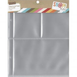 Sn@p! Pocket Pages 4"X6" & 3"X4"  Binders 10/Pkg