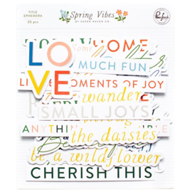 PinkFresh Title Cardstock Die-Cuts Spring Vibes  