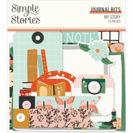 Simple Stories My Story Bits & Pieces Die-Cuts 23/Pkg Journal  