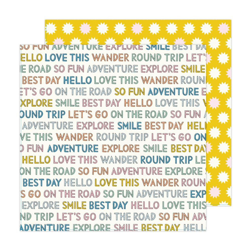 Maggie Holmes Round Trip Double-Sided Cardstock 12"X12" On The Road