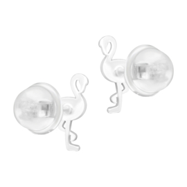 Kinderoorbellen Sterling zilver 925 Flamingo