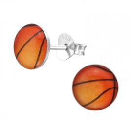 Kinderoorbellen Sterling zilver 925 Basketbal