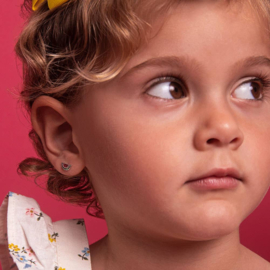 Kinderoorbellen Sterling zilver 925 met schroefsluiting Meloen "In Season Jewelry"