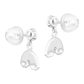 Kinderoorbellen Sterling zilver 925 Regenboog