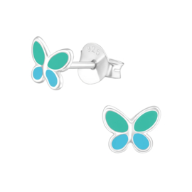 Kinderoorbellen Sterling zilver 925 Vlinder