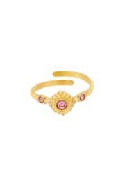 Chirurgisch stalen ring Magic pink